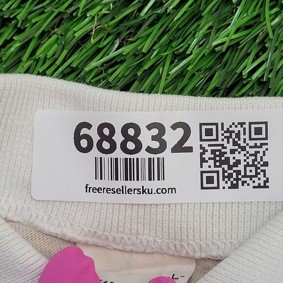 Vintage 80s MOD Polo Shirt Medium 19x25 Striped Two-Tone - Picture 8 of 11